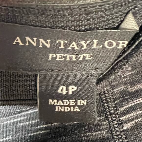 Ann Taylor black and gray straight pencil skirt size 4 petite 4P B117 - Picture 3 of 4